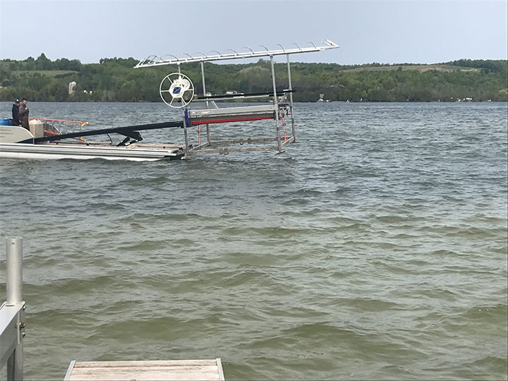 Boat Hoist Green Lake